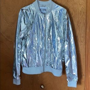 Victoria sport silver holographic jacket